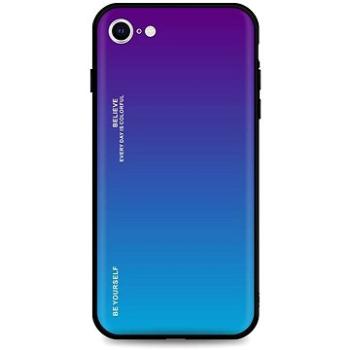 TopQ Kryt LUXURY iPhone SE 2022 pevný duhový purpurový 73931 (Sun-73931)