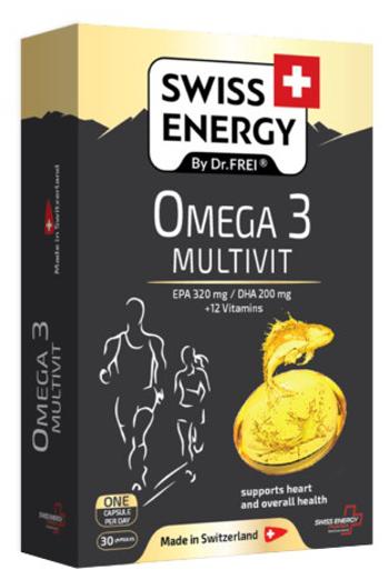 Swiss Energy Omega 3 Multivit 30 kapslí