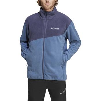 adidas TERREX MULTI FULL-ZIP FLEECE Pánská fleecová bunda, modrá, velikost