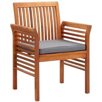 Zahradní jídelní židle s poduškou masivní akáciové dřevo 45969 (45969)