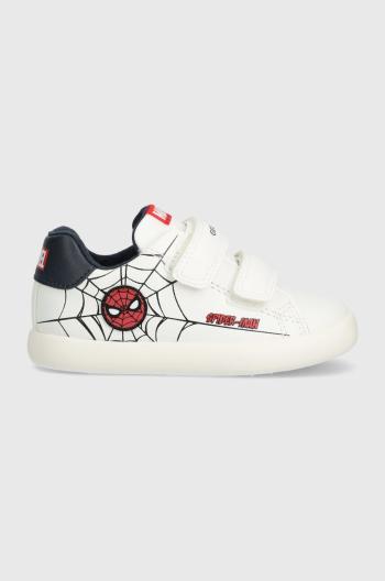 Dětské sneakers boty Geox x Marvel, Spider-Man bílá barva