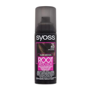 Syoss Root Retoucher Temporary Root Cover Spray 120 ml barva na vlasy pro ženy Dark Brown na barvené vlasy