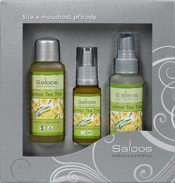 Saloos Lemon Tea Tree Hydrofilní odličovací olej +50 ml +Květinová pleťová voda 50 ml+Bio regenerační obličejový olej 20 ml dárková sada