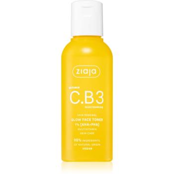 Ziaja Vitamin C.B3 Niacinamide exfoliační čisticí tonikum s kyselinami 1% [aha+pha] 120 ml