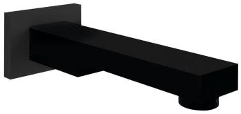 SAPHO Nástěnná výtoková hubice, hranatá, 180mm, černá mat BO415