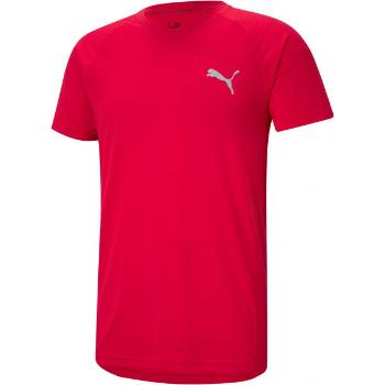 Puma EVOSTRIPE TEE Pánské sportovní triko, červená, velikost XL