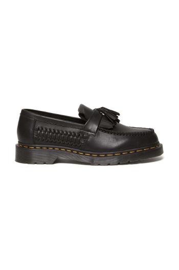 Kožené mokasíny Dr. Martens Adrian Woven černá barva, DM31621001