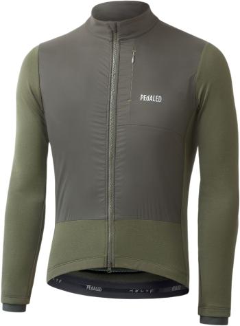 PEdALED Odyssey Merino Windblock Longsleeve Jersey - Forest Night M