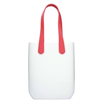 Dámská trendy kabelka Justo J-High - bílo-červená