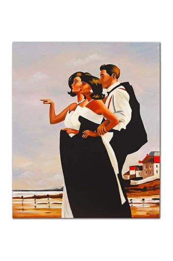 Reprodukce malovaná olejem Jack Vettriano, The Missing Man II