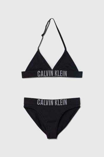 Dvoudílné dětské plavky Calvin Klein Jeans černá barva