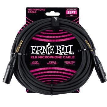 Ernie Ball 25' XLR Cable Black