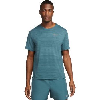 Nike DRI-FIT MILER Pánské běžecké tričko, tmavě zelená, velikost L