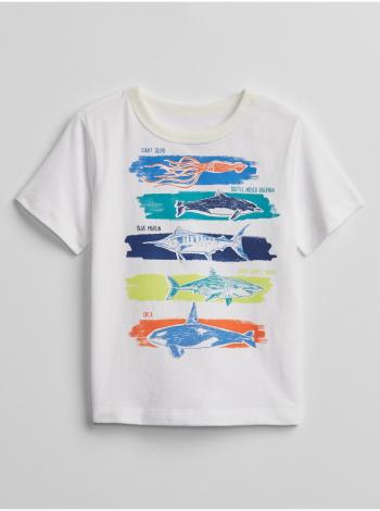 Bílé klučičí dětské tričko mix and match graphic t-shirt