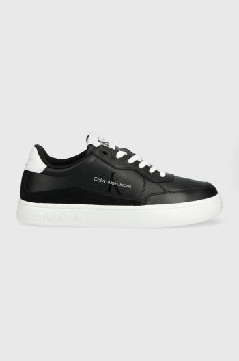 Kožené sneakers boty Calvin Klein Jeans Classic Cupsole Lth-su Mono černá barva