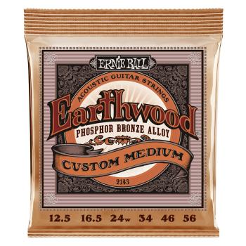 Ernie Ball Earthwood Phosphor Bronze Strings Custom Medium