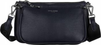 DAVID JONES TMAVĚ MODRÁ DVOUKOMOROVÁ CROSSBODY KABELKA CM6490 NAVY Velikost: ONE SIZE