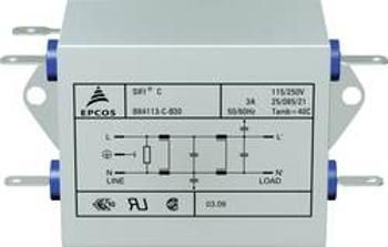 Odrušovací filtr Epcos STANDARDFILTER, B84113CB110, 115/250 V, 50 až 60 Hz, 250 V/AC, 10 A