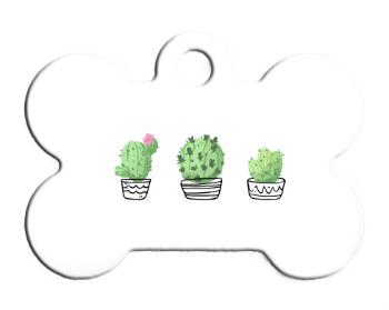 Psí známka kostička Kaktusy