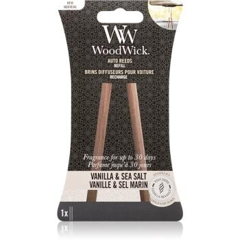 Woodwick Vanilla & Sea Salt vůně do auta náhradní náplň