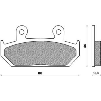 NEWFREN brzdové destičky (směs ROAD TOURING SINTERED) (2ks) M502-574 (M502-574)