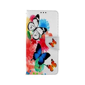 TopQ Pouzdro Xiaomi Redmi 9T knížkové Barevné s motýlky 57961 (Sun-57961)