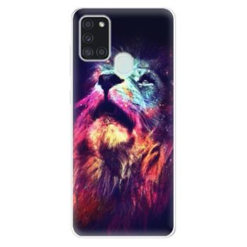 Odolné silikonové pouzdro iSaprio - Lion in Colors - Samsung Galaxy A21s