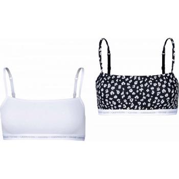 Calvin Klein UNLINED BRALETTE 2PK Dámská podprsenka, bílá, velikost S