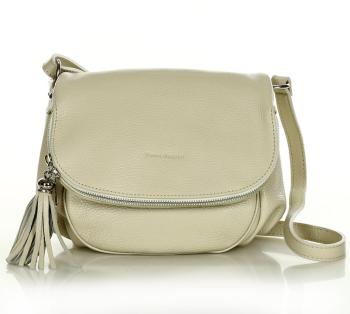 MARCO MAZZINI SVĚTLE BÉŽOVÁ CROSSBODY S KAPSOU V KLOPĚ (L27D) Velikost: ONE SIZE