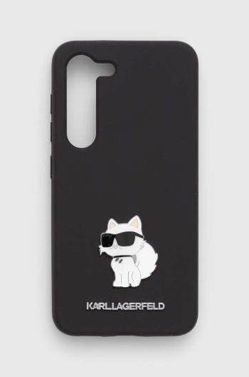 Obal na telefon Karl Lagerfeld Galaxy S23 černá barva