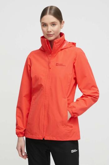 Outdoorová bunda Jack Wolfskin Stormy Point 2L JKT červená barva, 1111202