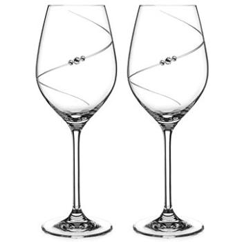 Diamante sklenice na bílé víno Silhouette City s kamínky Swarovski 360ml 2KS (1045.352)