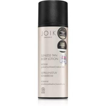 JOIK Organic Sunless Tan samoopalovací tělové mléko Medium 150 ml