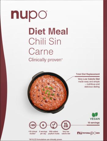 Nupo Dietní teplé jídlo Chili sin carne 10 ks 490 g
