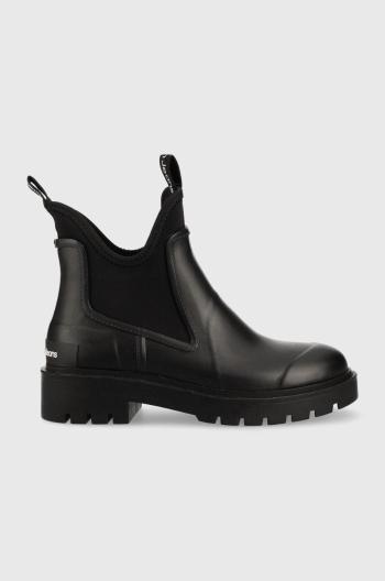 Holínky Calvin Klein Jeans Yw0yw01034 Bds Chelsea Rain Boots dámské, černá barva