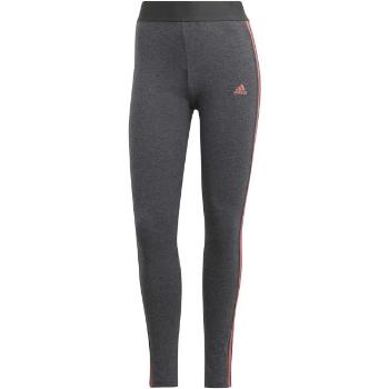 adidas 3-STRIPES LEGGINGS Dámské legíny, tmavě šedá, velikost