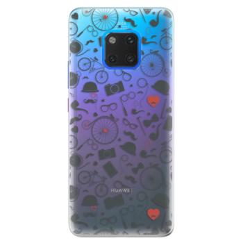 Silikonové pouzdro iSaprio - Vintage Pattern 01 - black - Huawei Mate 20 Pro