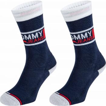 Tommy Hilfiger UNISEX TOMMY JEANS SOCK 2P Unisexové ponožky, tmavě modrá, velikost 39-42