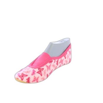 Gymnastická obuv Beck Papillon růžová