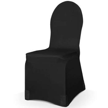 PartyDeco Elastický potah na židli - černý