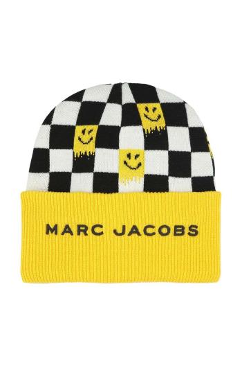 Dětská čepice s příměsí vlny Marc Jacobs žlutá barva, W60350