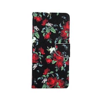 TopQ Samsung A12 knížkové Květy růží 60151 (Sun-60151)