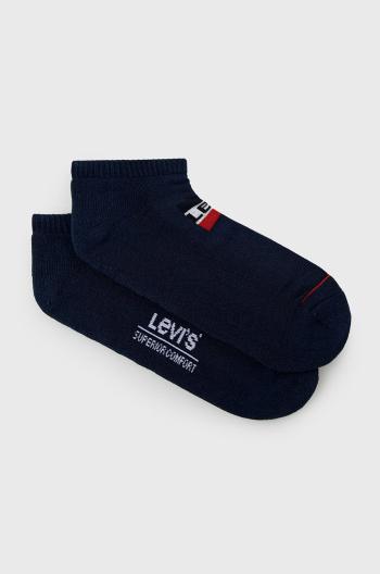 Ponožky Levi's ( 2-pak) pánské, tmavomodrá barva