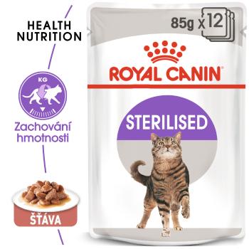 Royal Canin Sterilised Gravy - kapsička pro kastrované kočky ve šťávě - 12x85g