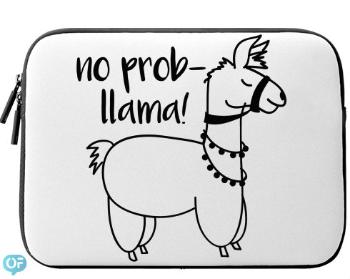 Neoprenový obal na notebook No prob llama