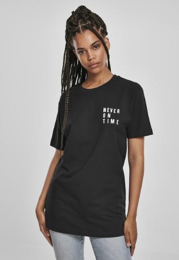 Mr. Tee Ladies Never On Time Tee black - S