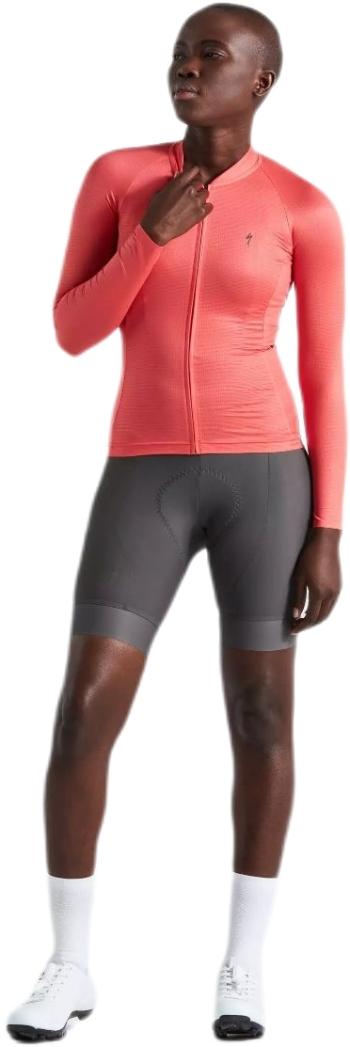 Specialized Women's SL Air Solid Jersey LS - vivid coral XL