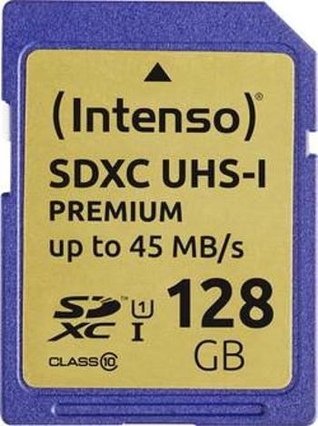 Paměťová karta SDXC, 128 GB, Intenso Premium 3421491, Class 10, UHS-I