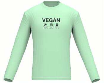Pánské tričko dlouhý rukáv Vegan for the