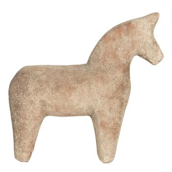 Keramická dekorace koně v cihlovo-hnědém provedení - 25*8*25 cm 6CE1220
